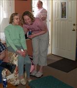 Don, Sarah & Aunt Betty share a joke.